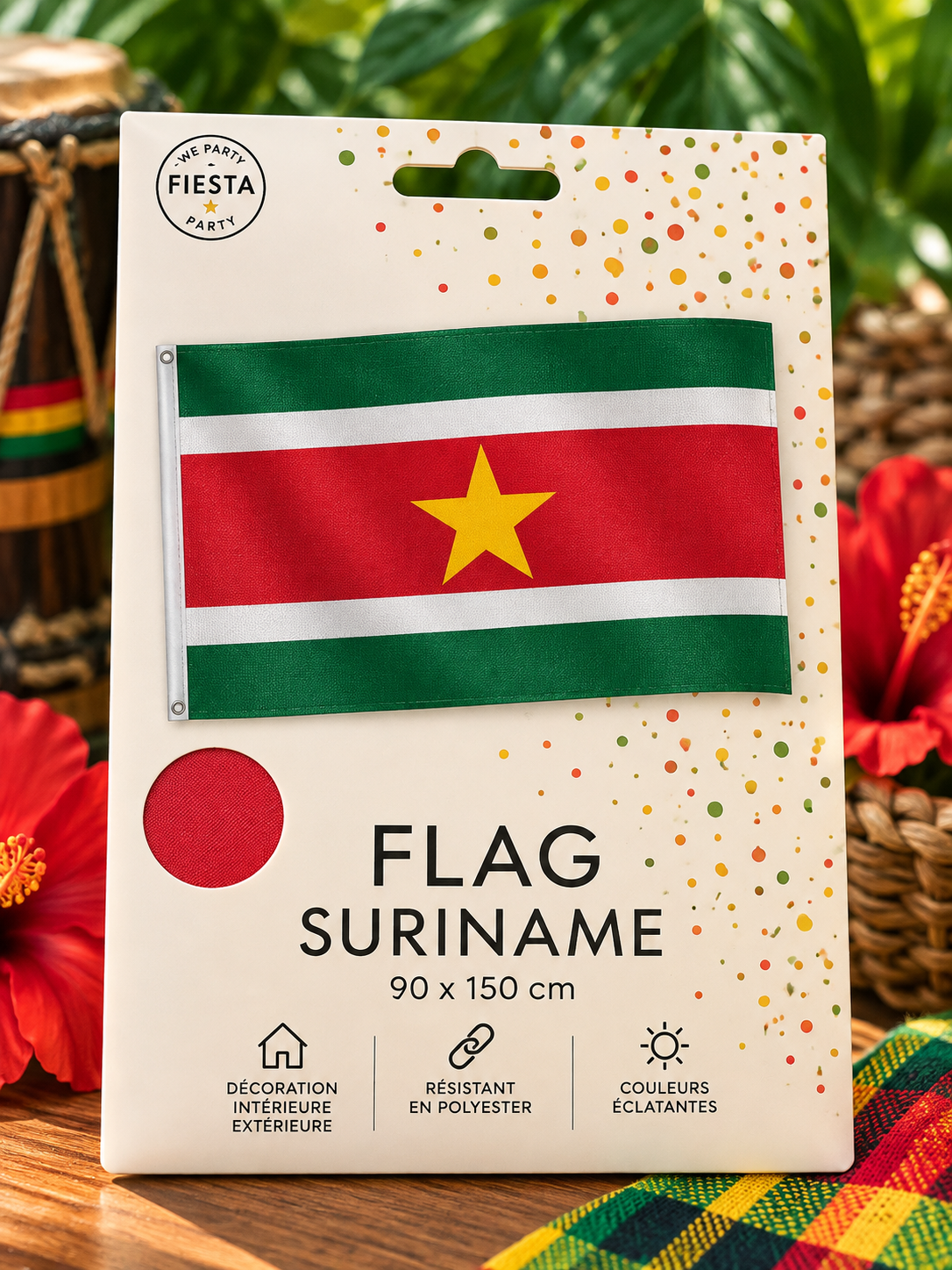 Drapeau du Suriname – 90 × 150 cm