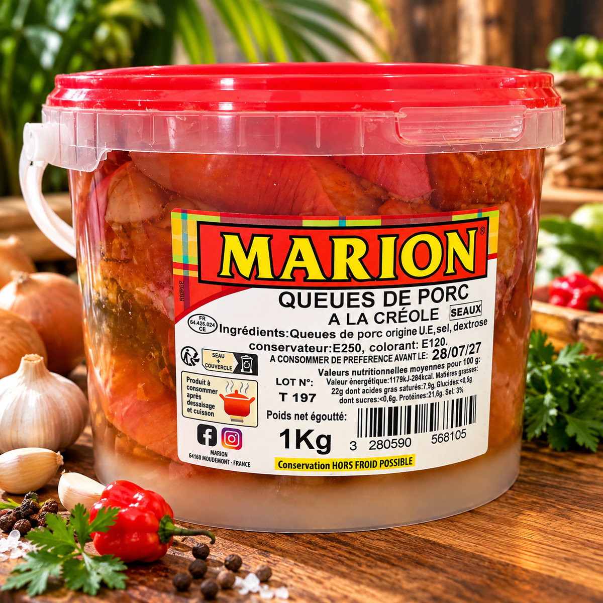 Queues de porc à la créole MARION – 1 kg