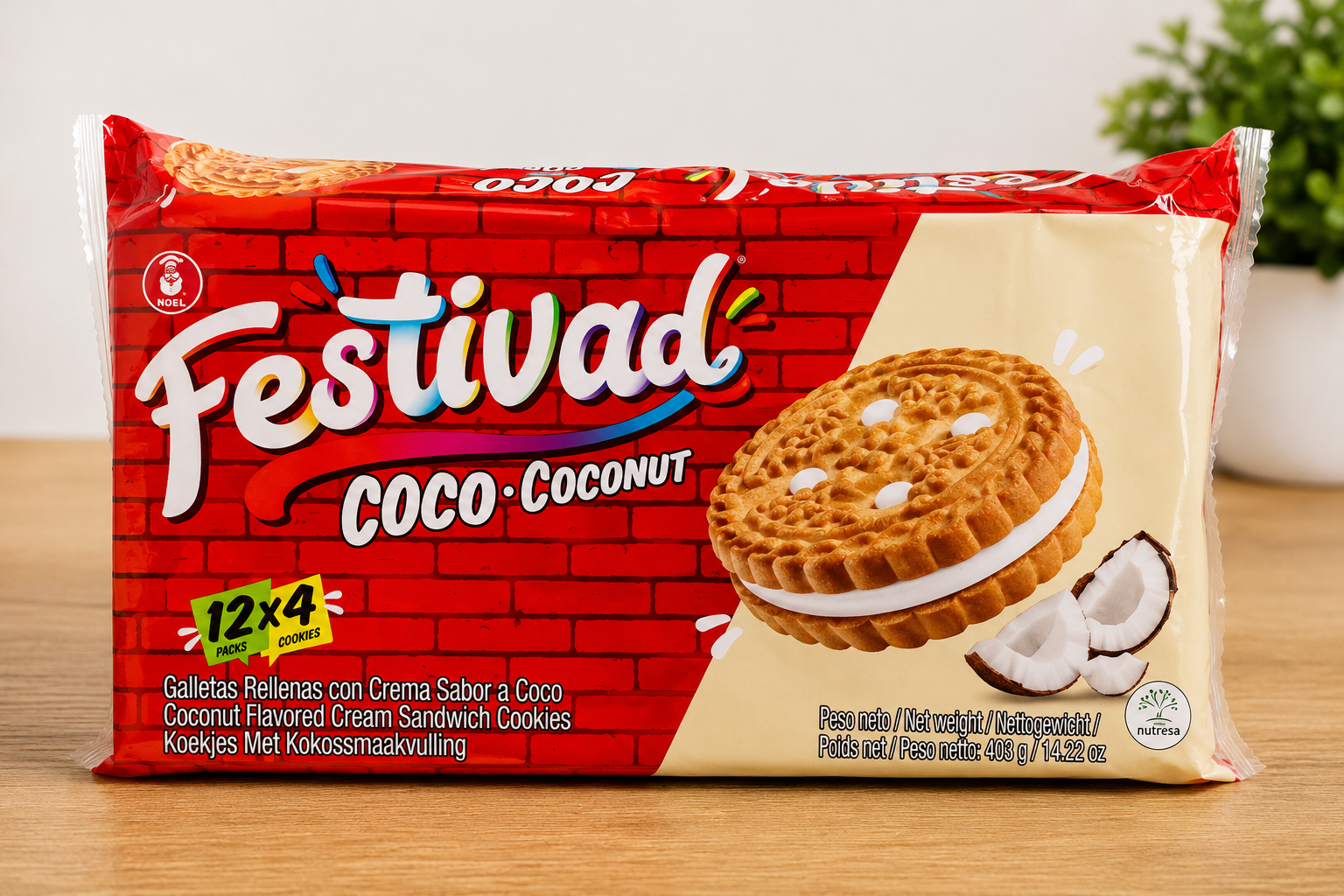 Festival Coco – Biscuits fourrés à la noix de coco