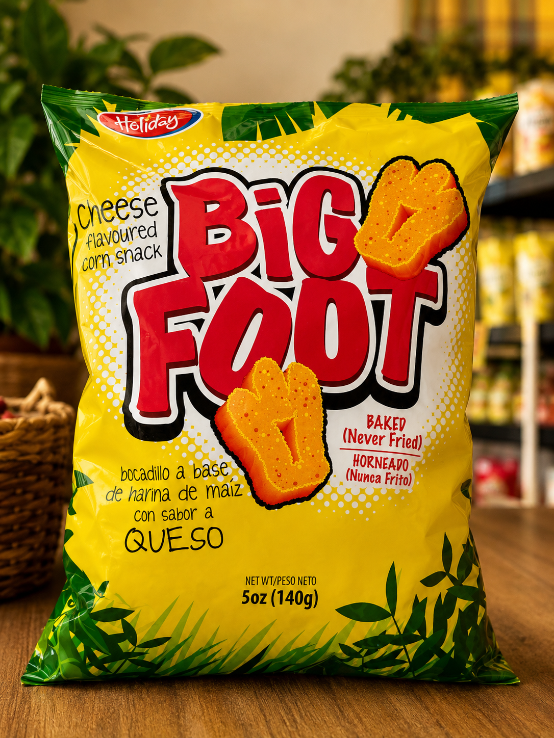 🌽 BIG FOOT – Cheese Flavoured Corn Snack 140 g